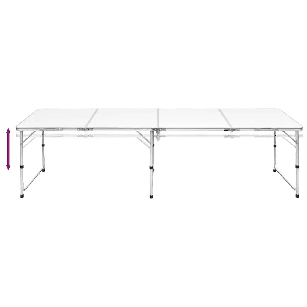 Foldable Camping Table Adjustable Height Portable Outdoor Picnic Garden