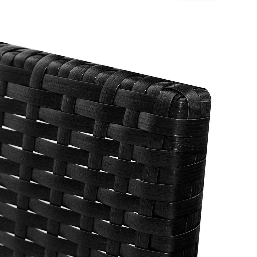 3 Piece Outdoor Lounge Set Garden Patio Furniture Poly Rattan with Cushions