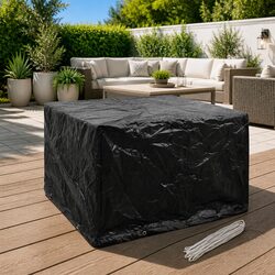 Outdoor Furniture Cover 113x113x73cm Garden Rattan Set Protector with Eyelets