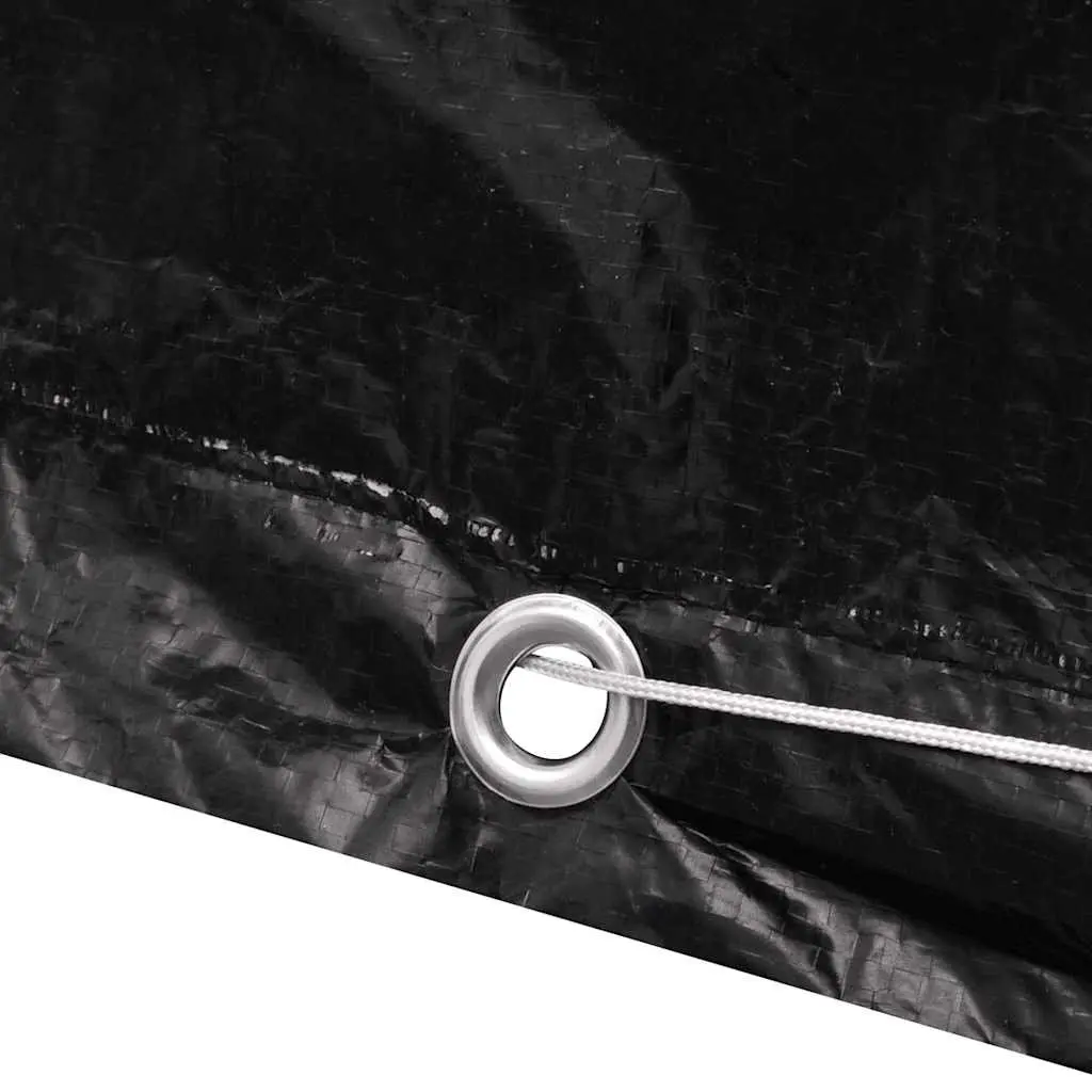 Garden Furniture Cover Waterproof 300x140x90cm Black Polyethylene Outdoor Rattan Protective