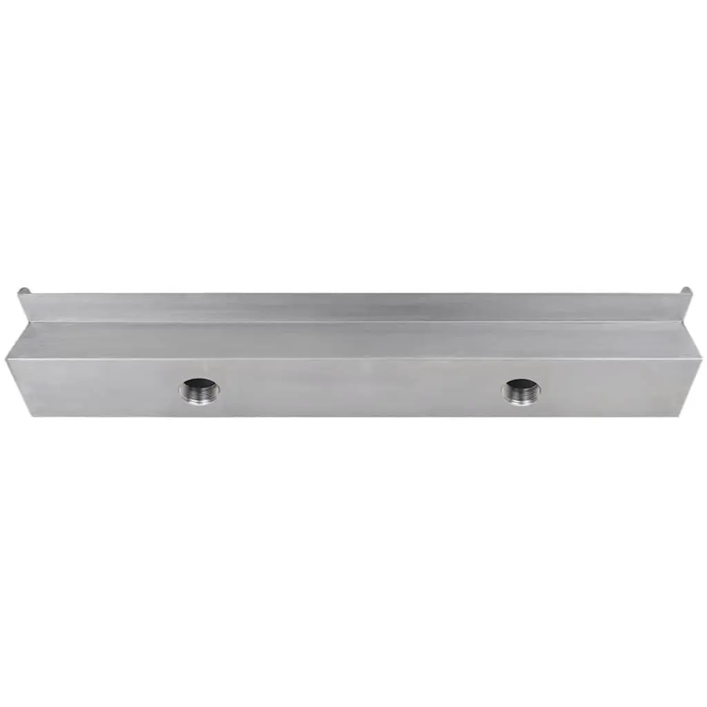 Water Feature Rectangular Waterfall Pool Fountain 90cm Silver Garden Pond Decor