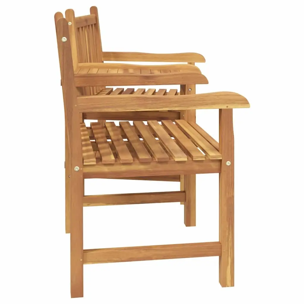 Outdoor Chair Solid Teak Wood Brown Garden Furniture Patio Seating