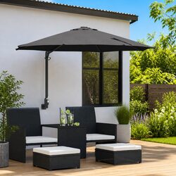 Garden Parasol Cantilever Outdoor Sunshade Tilt Shade Patio Umbrella