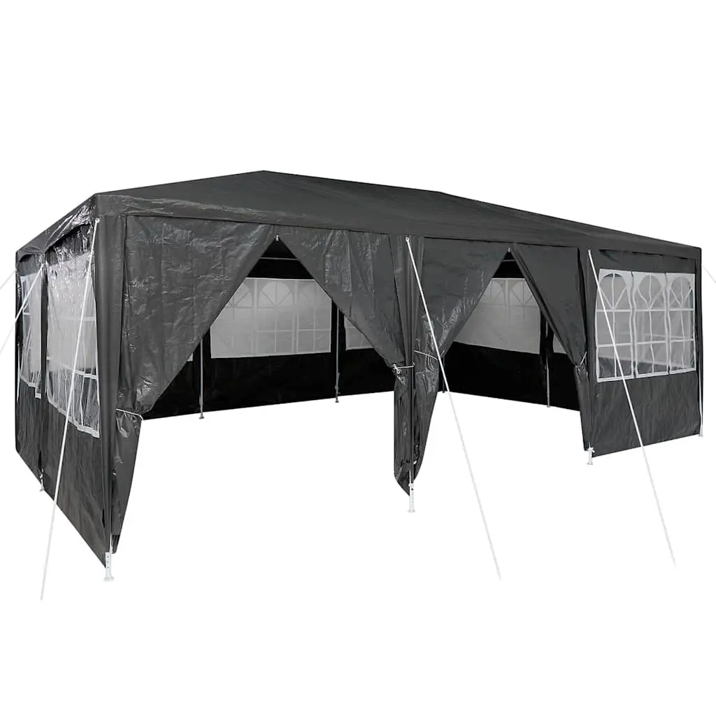 Party Tent Removable 600 x 400 x 266 cm Anthracite Outdoor Canopy Gazebo