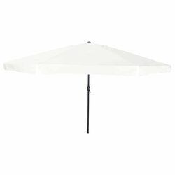 Garden Parasol Outdoor Shade 394x394x248cm Brown Polyester Steel Patio Umbrella