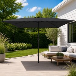 Garden Parasol Anthracite 295x295x245cm Outdoor Umbrella Sunshade Patio Canopy