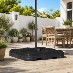 Cantilever Umbrella Base Black Modern Garden Outdoor Patio Shade Stand Portable