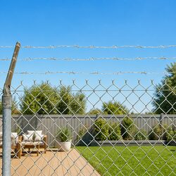 Barbed Wire 100m Silver Hot-Dip Galvanised Steel Coil Outdoor Security Fencing