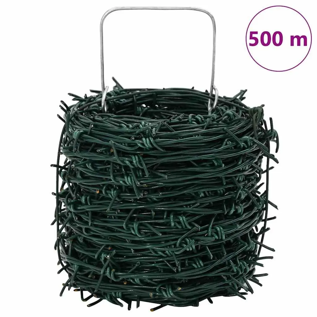 Barbed Wire Green Hot-dip Galvanised Steel 100m Coil Farm Fencing Security