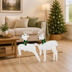 LED Reindeer Christmas Decorations Cold White Indoor Outdoor Holiday Ornaments