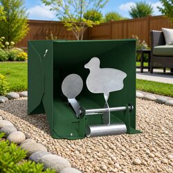 Pellet Trap Shooting Target 14 x 14 x 19 cm Steel Green Outdoor Indoor Range
