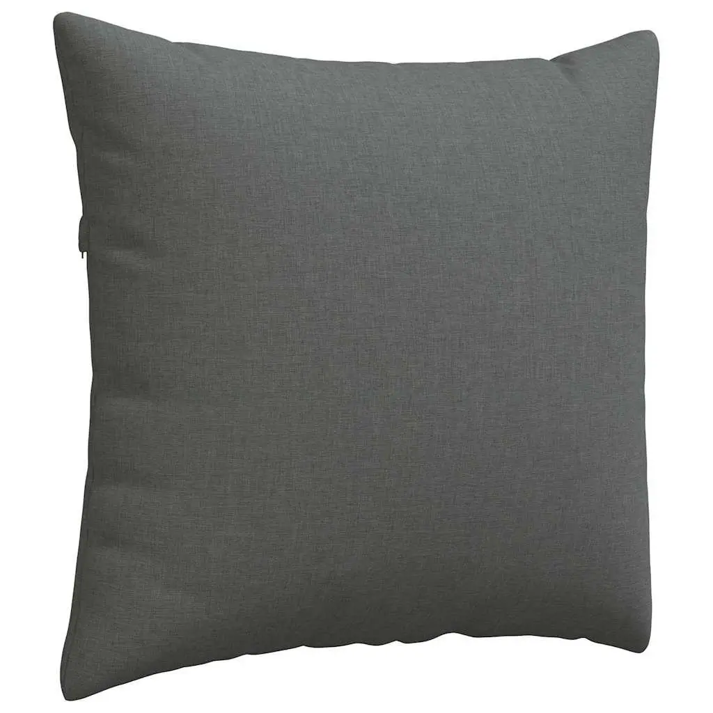 Sofa Pillows Soft Fabric 50x50cm Dark Grey Set 2pc