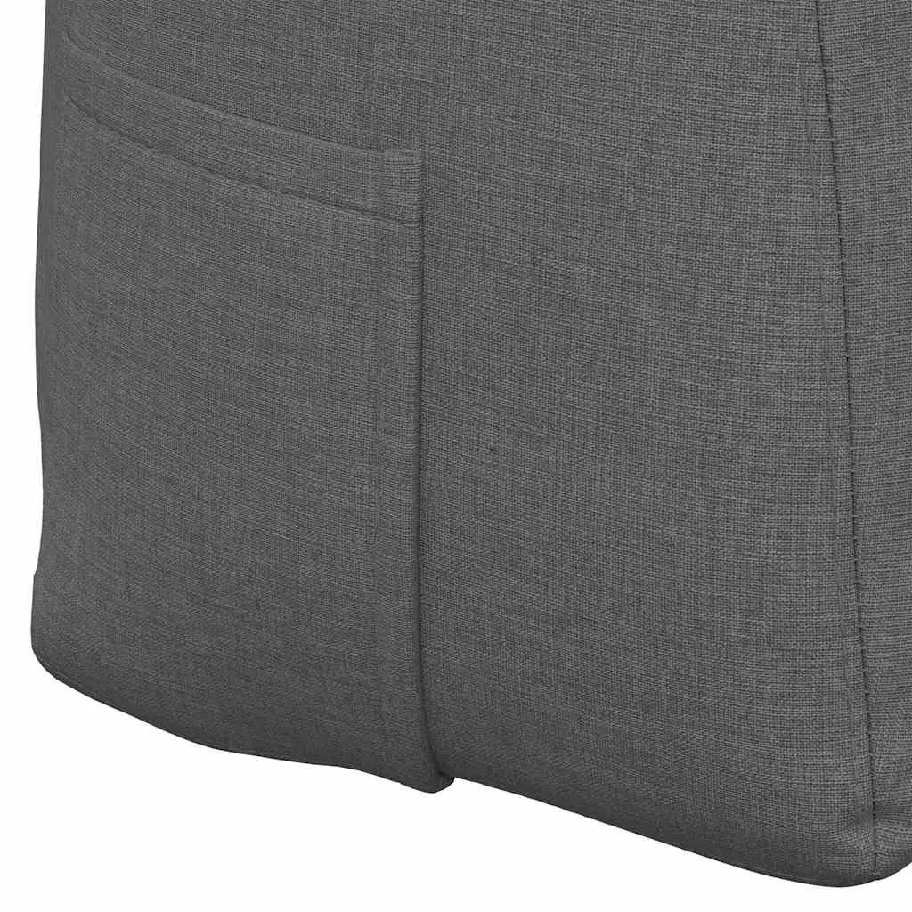 Back Pillow Ergonomic Support 160x24x50cm Grey Fabric