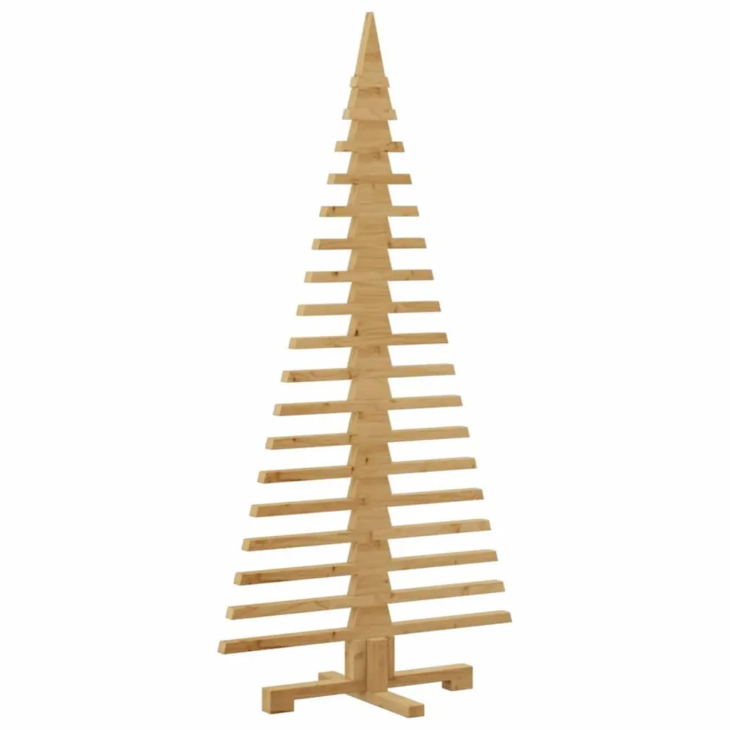 Wooden Christmas Tree Adjustable Branches 150cm Brown Natural Pine DIY Paintable