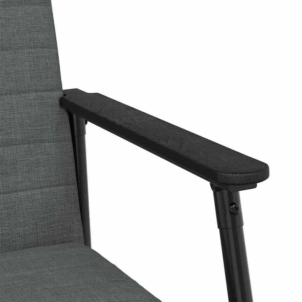 Armchair Grey Fabric Ergonomic Lounge Chair for Living Room Bedroom