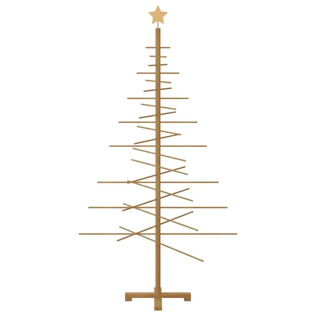 Wooden Christmas Tree 180cm Bamboo Rustic Seasonal Decor