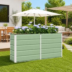 Steel Planter Garden Patio Pot Indoor Outdoor Decorative Modern Design