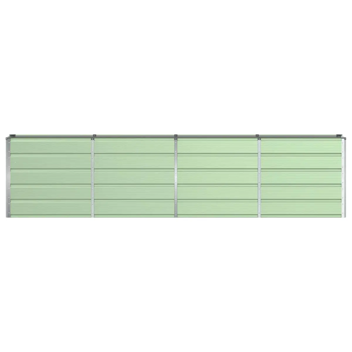 Steel Planter Garden Container Green Modern Design Indoor Outdoor 320x40x75cm