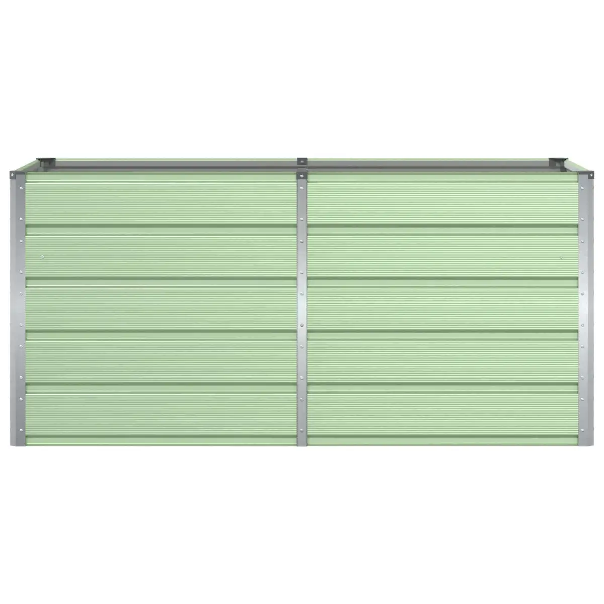 Steel Garden Planter 160x80x75cm Modern Outdoor Indoor Plant Container Green