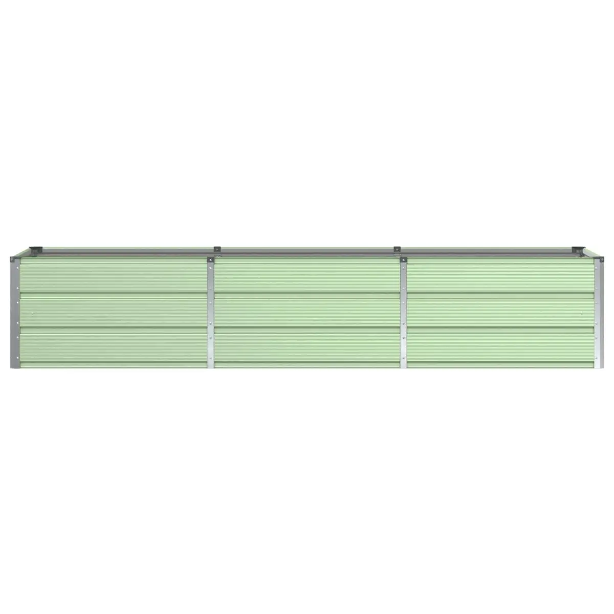 Green Steel Garden Planter 240 x 80 x 45 cm Modern Indoor Outdoor Flower Pot