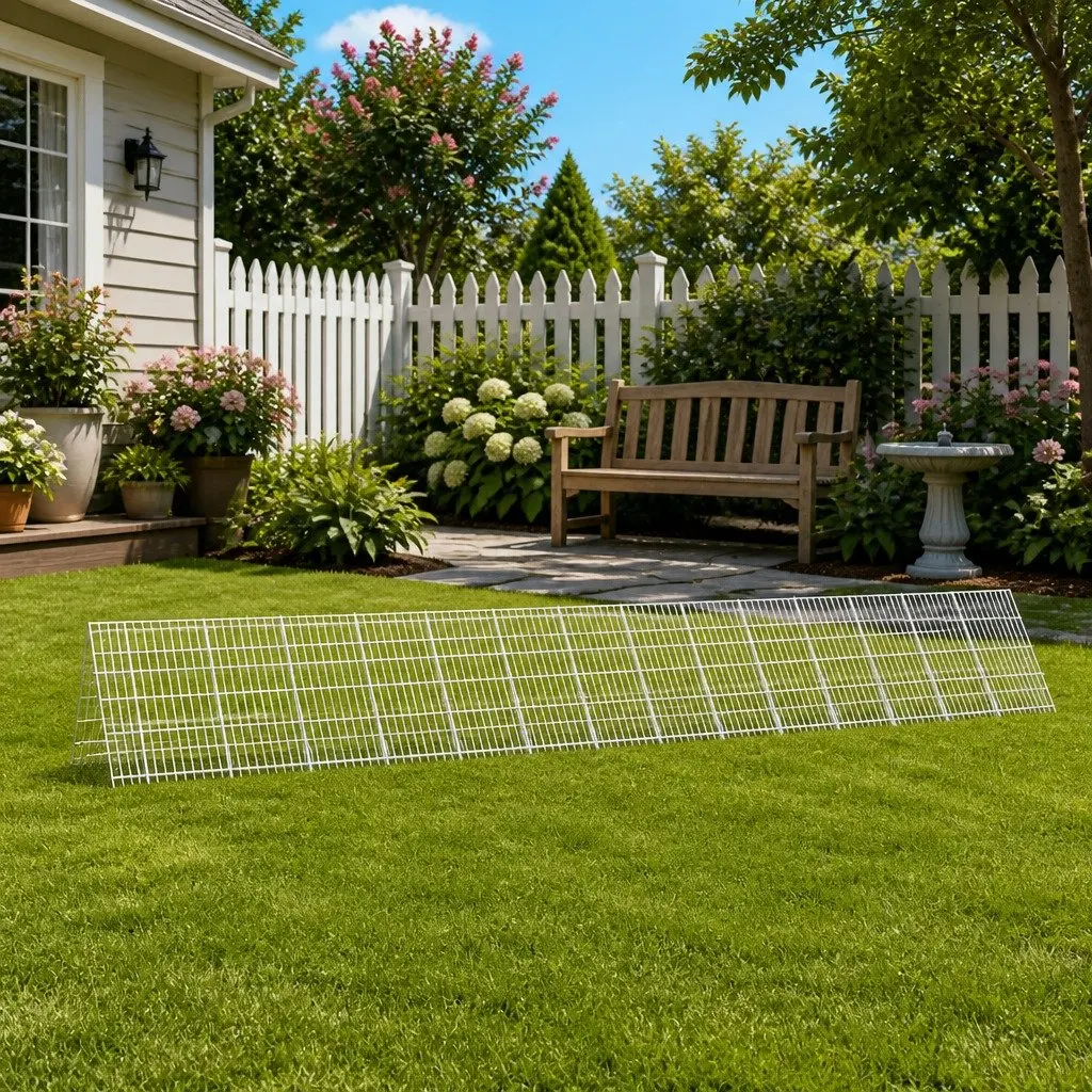 Rabbit Cage Galvanised Steel Outdoor 430x55x55cm Silver Small Animal Habitat