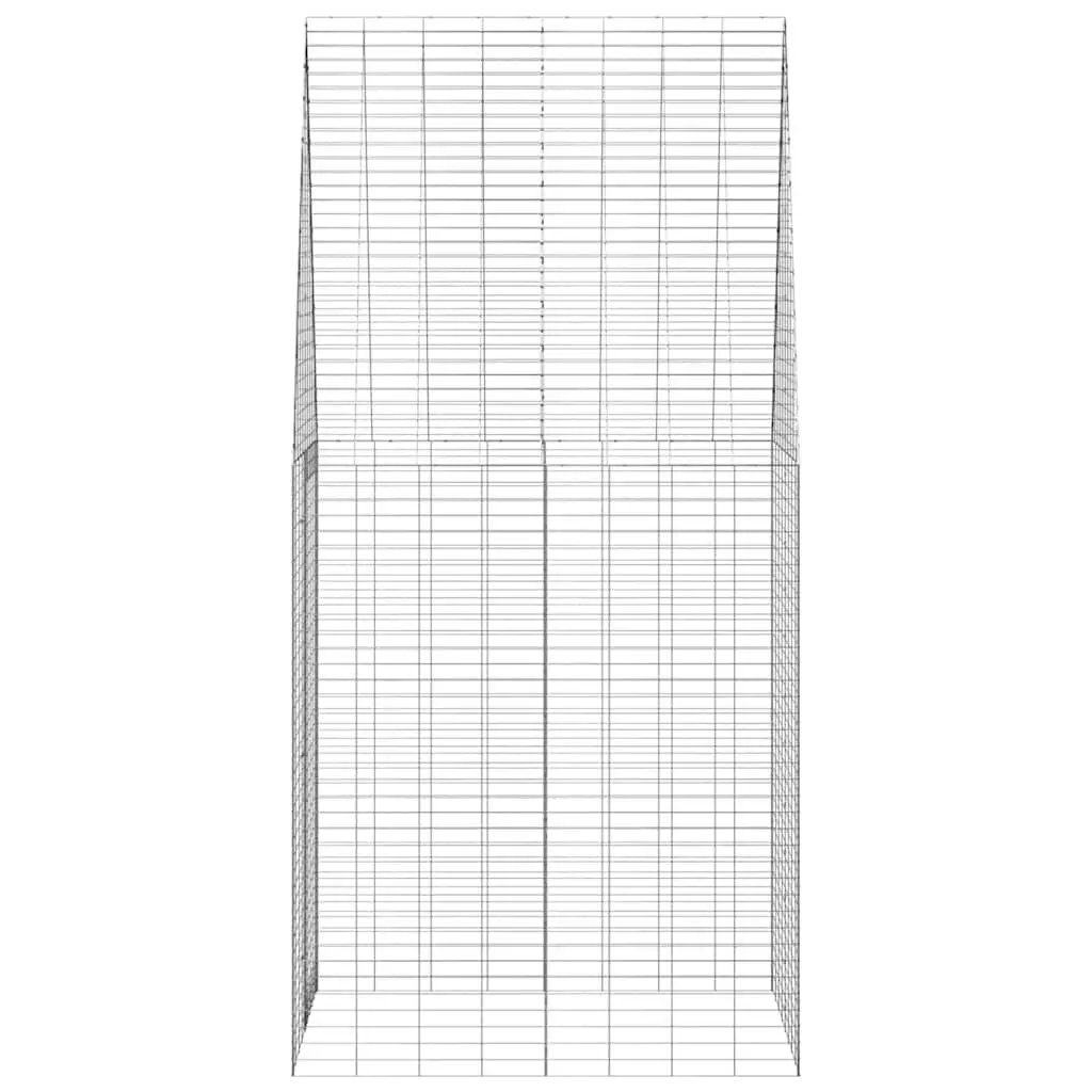 Small Animal Habitat Cage Galvanised Steel 100 x 100 x 210 cm Silver