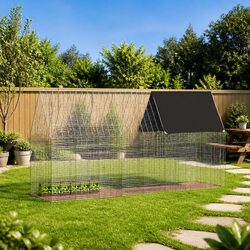 Rabbit Cage Outdoor Habitat Small Animal Pen Guinea Pig Hamster House