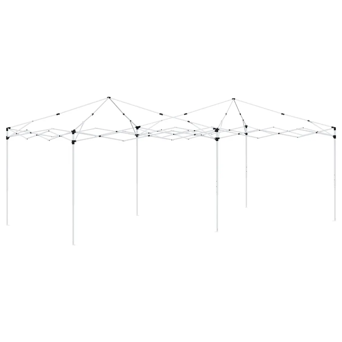 Pop-up Party Tent Adjustable Height 575 x 288 x 245 cm Anthracite Weather-resistant Outdoor Canopy