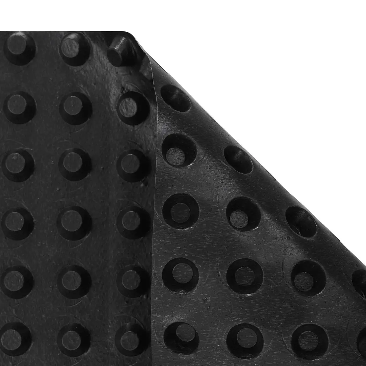 Dimpled Drainage Sheet Black 0.5 x 20 m HDPE for Garden Terrace Landscaping Water Management
