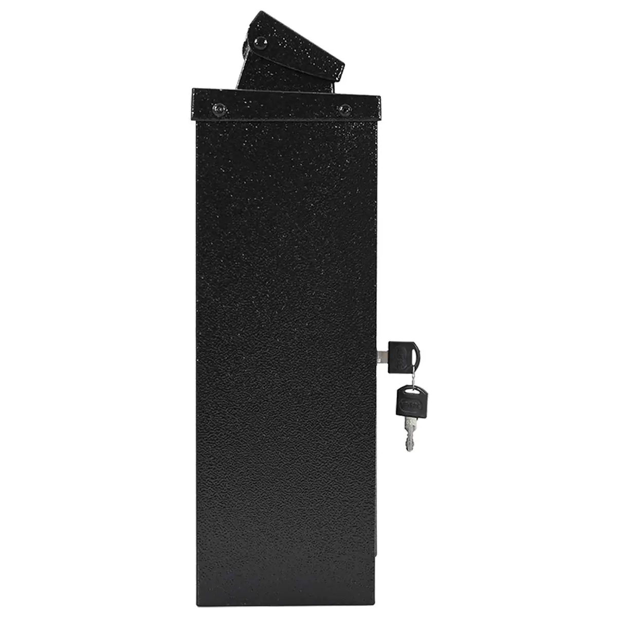 Wall Mounted Mailbox Vintage Black Cast Aluminum Outdoor Letter Post Box