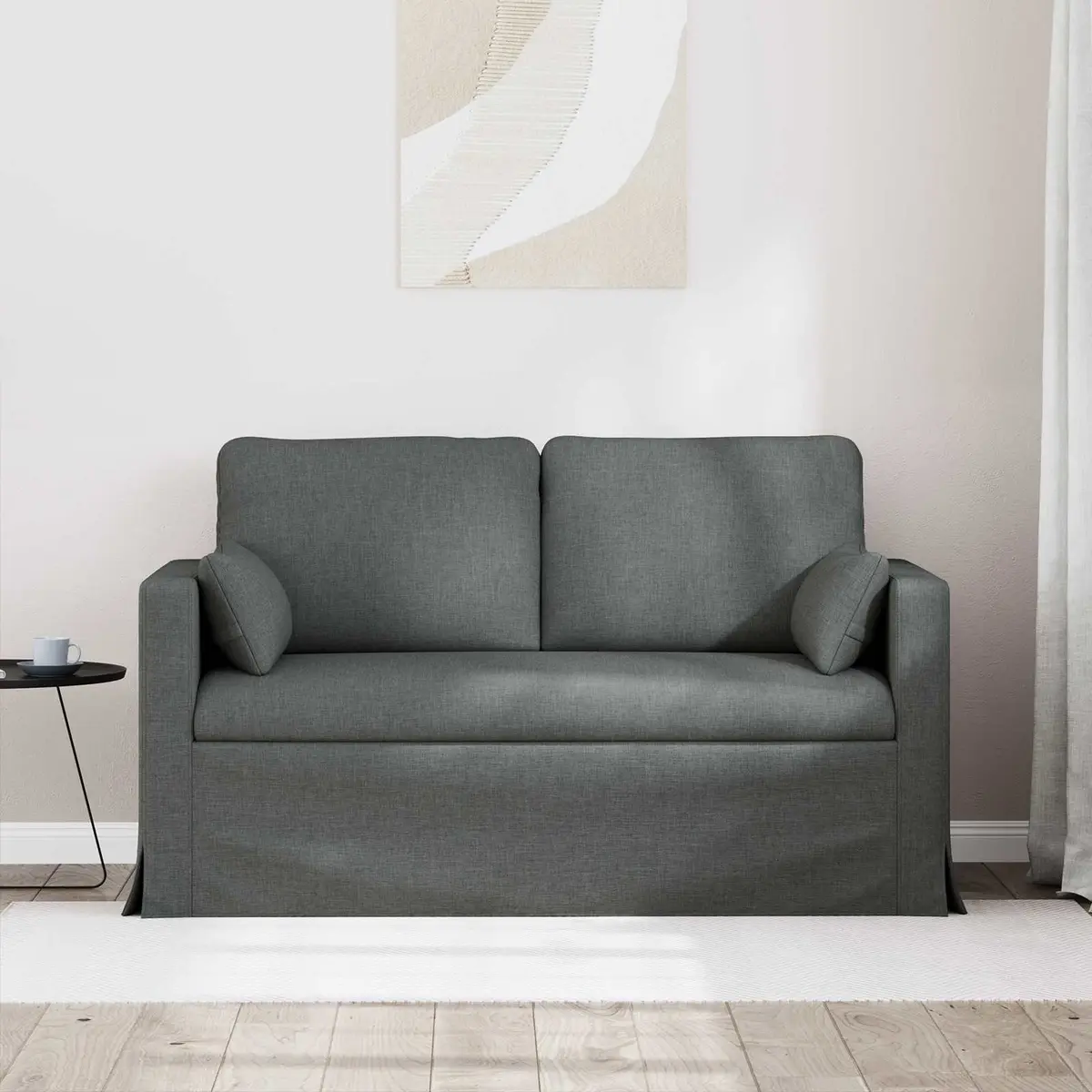 Fabric Sofa Modern Sectional Lounge 139cm Wide Grey