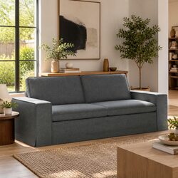 Sofa Grey Modular Sectional Lounge Seat Contemporary Living Room Furniture