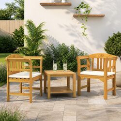 Outdoor Rose Bench Garden Seating Natural Brown Wood Curved Armrests Patio