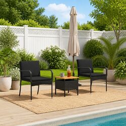 Garden Furniture Set with Cushions Steel Frame Outdoor Patio Seating Dining
