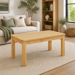 Solid Acacia Wood Coffee Table Brown Outdoor Garden Furniture 70x40x36cm