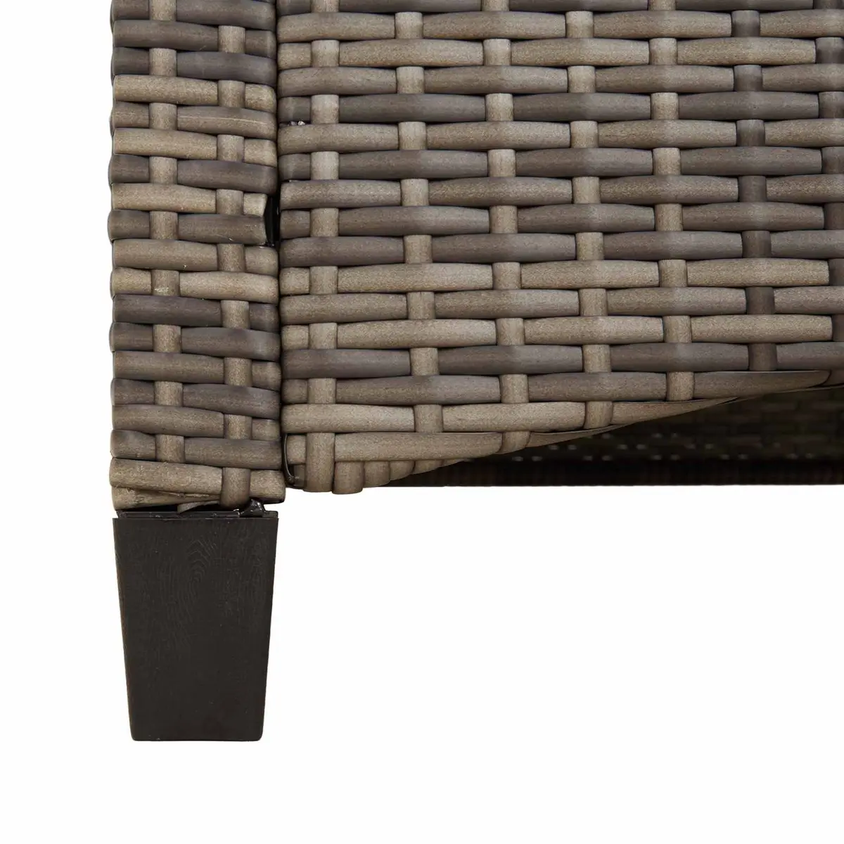 Reclining Garden Bench Adjustable Backrest Grey and Dark Grey Outdoor Seating