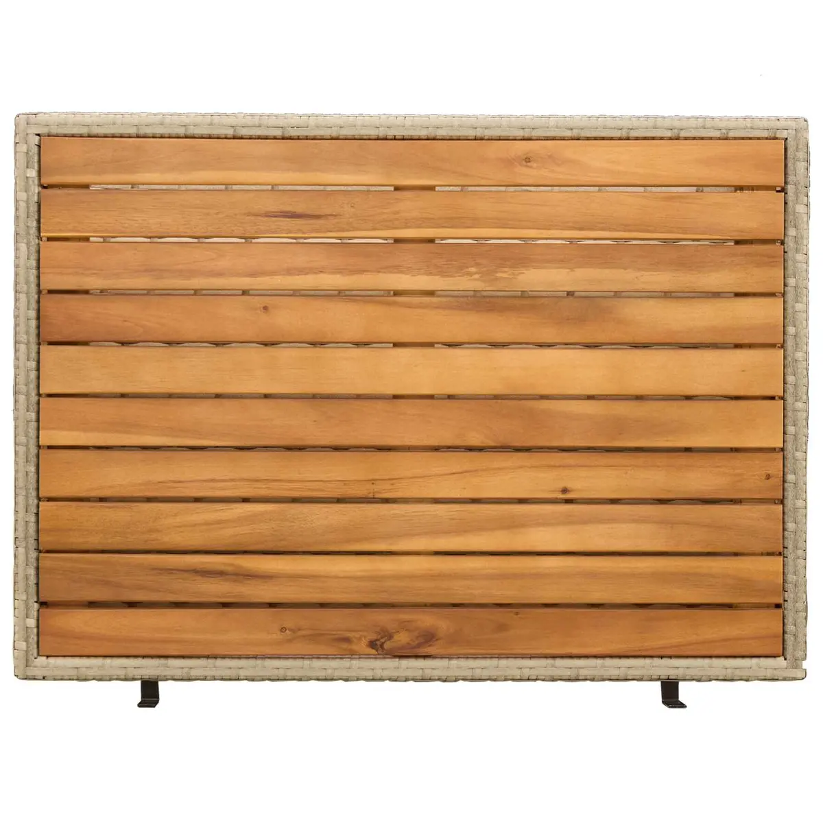 Rattan Cabinet Storage Furniture Beige 70 x 50 x 87 cm Indoor Outdoor Patio