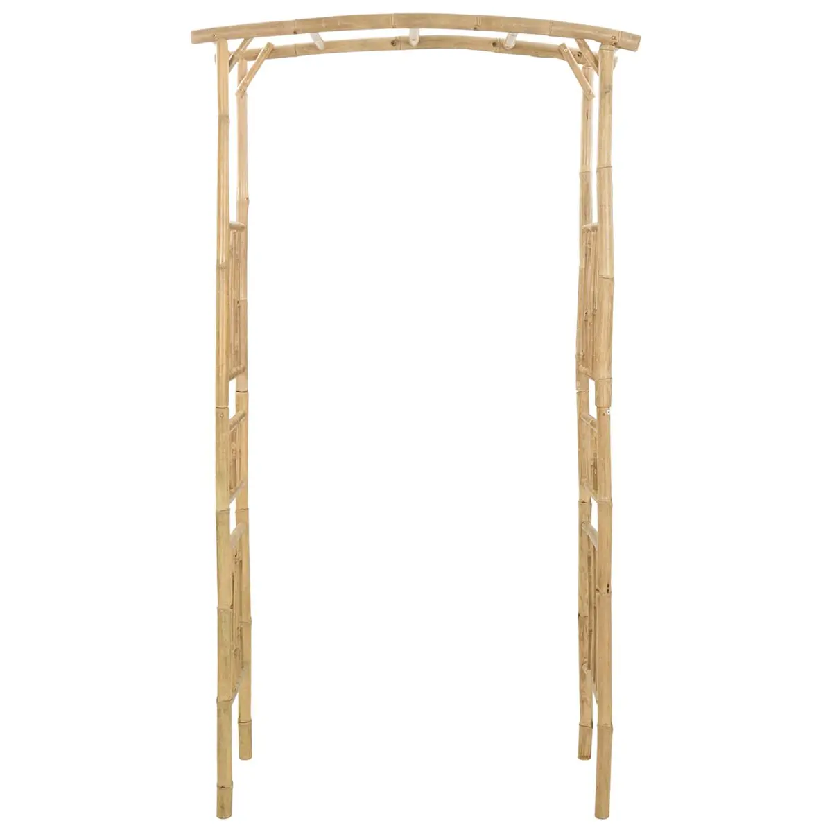 Garden Arch Bamboo Natural 110 x 40 x 205 cm Outdoor Structure Trellis Pergola