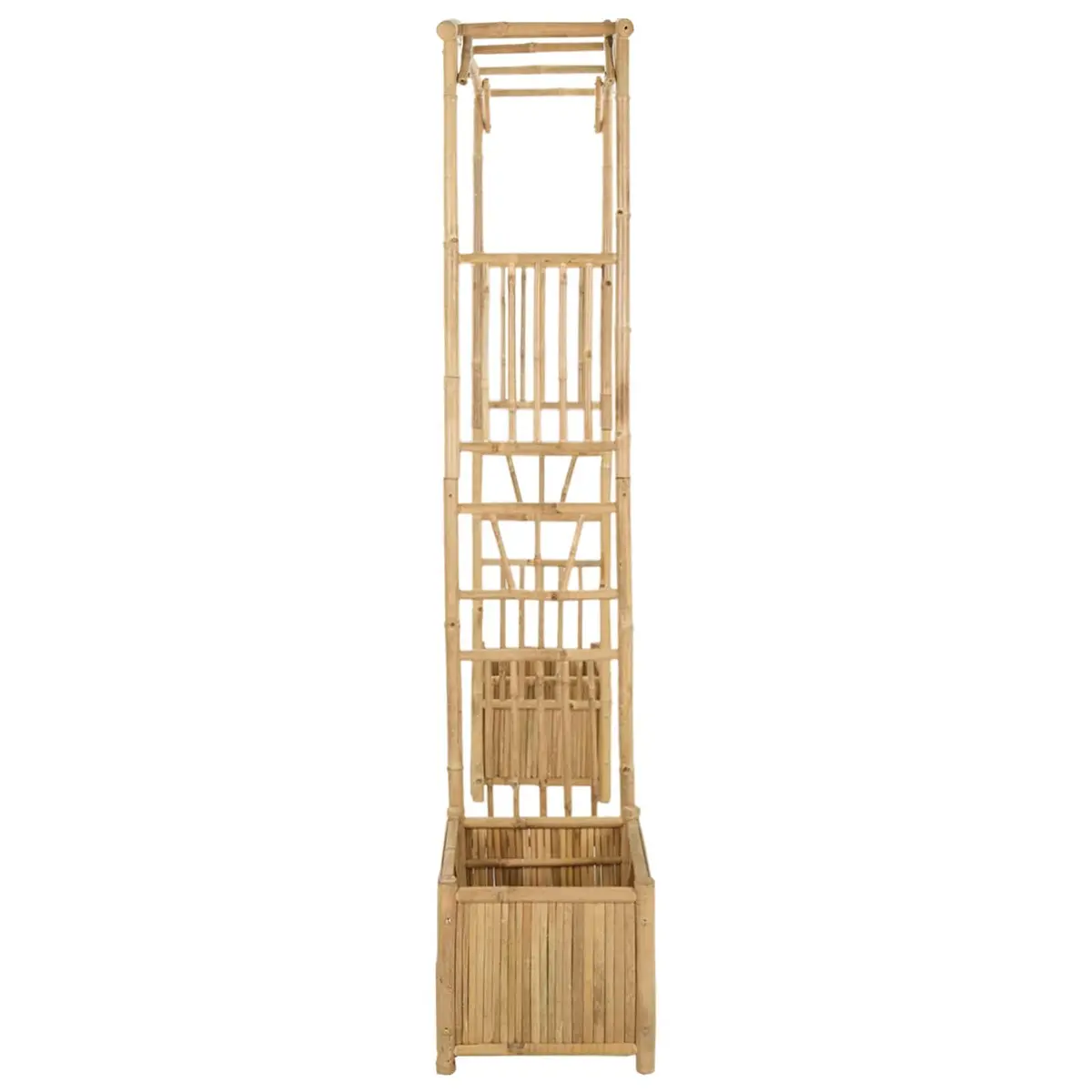 Garden Arch Bamboo Outdoor Structure Trellis Pathway Entrance Brown
