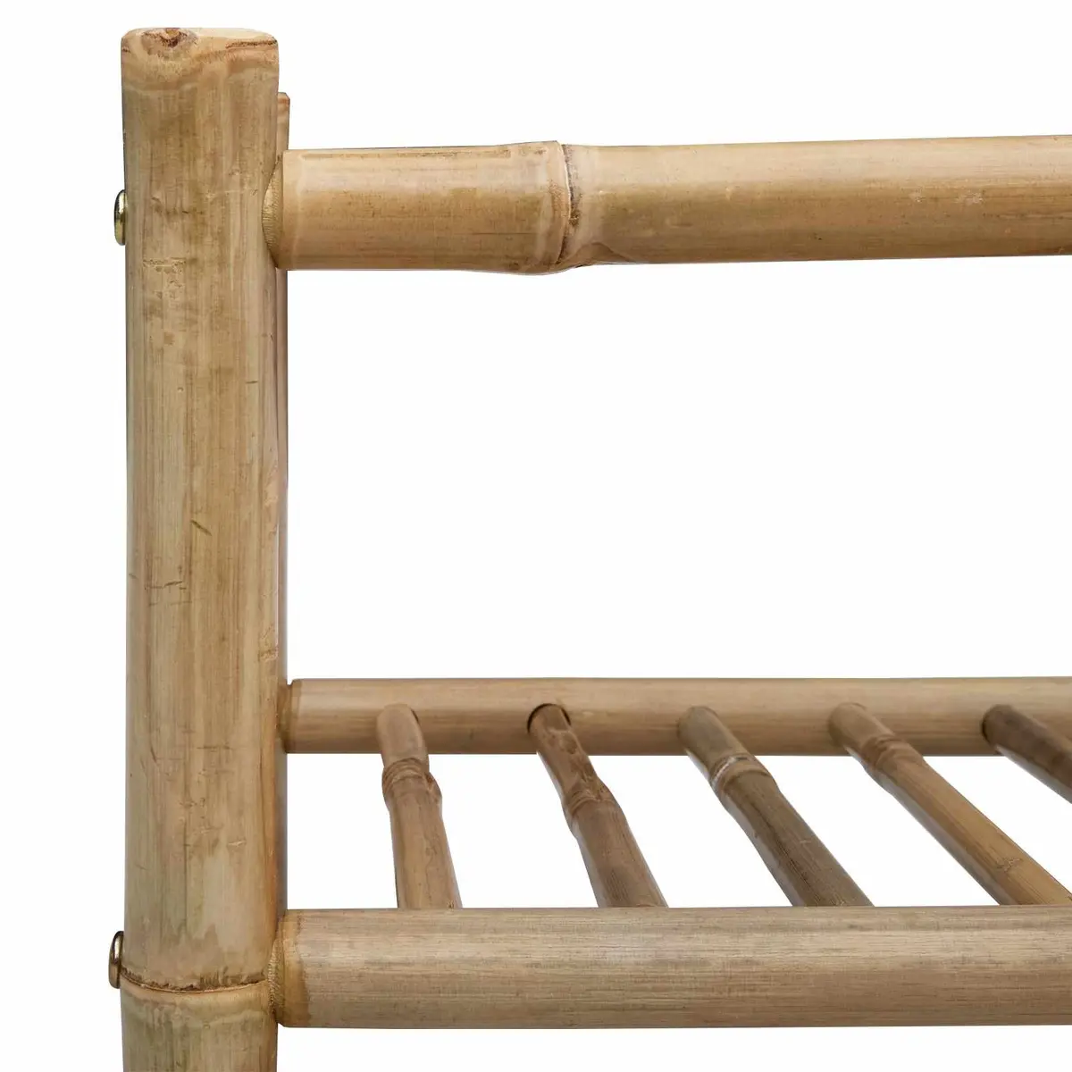 Shoe Rack with Shelf Natural Bamboo 68 x 28 x 30 cm Brown Storage Organiser