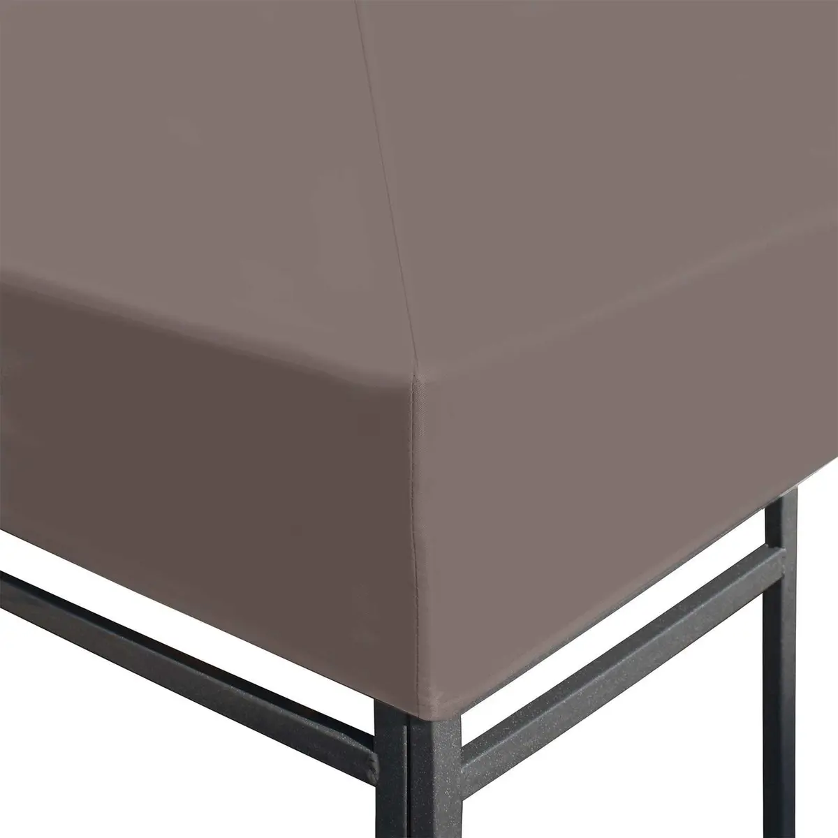 Gazebo Cover Waterproof 300x300cm Taupe Collapsible Outdoor Patio Shade