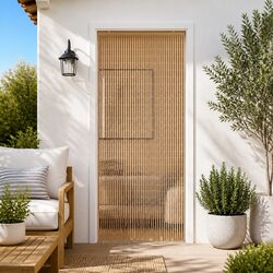 Insect Door Curtain Multicolour 90 x 200 cm Bamboo Window Screen Patio Balcony