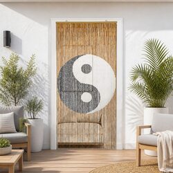 Insect Door Curtain Bamboo Multicolour 200 x 90 cm Window Screen Patio