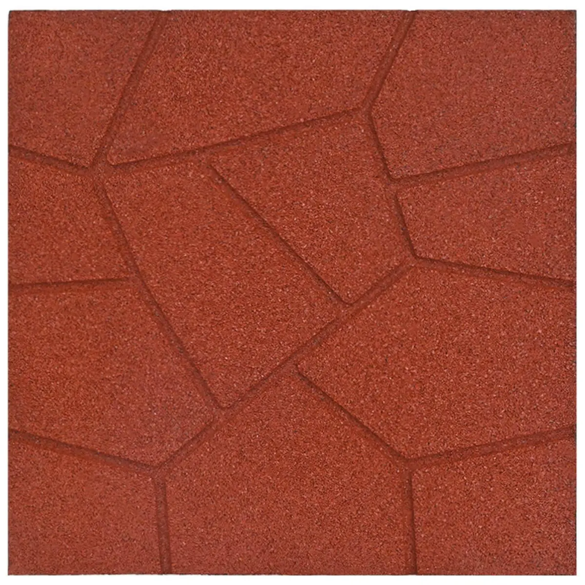 Stepping Stone Slip-Resistant 40.5cm Red Garden Pathway Outdoor Decorative 6 Piece