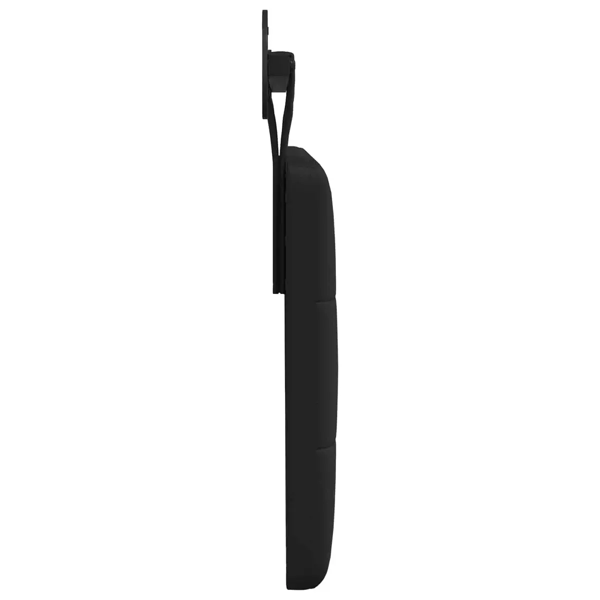 Hanging Headboard Modern Wall-Mounted Black Padded Upholstery