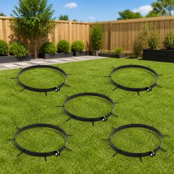 Lawn Aerator Clamp with Spikes 5 Pieces Ø 30 cm Steel Garden Tool