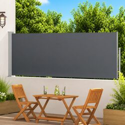 Retractable Side Awning 300 x 100 cm Outdoor Patio Garden Sunshade Privacy