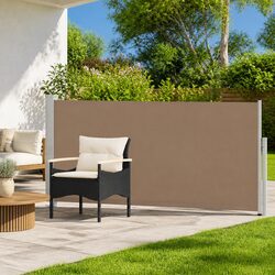 Retractable Side Awning 160 x 500 cm Outdoor Patio Garden Sunshade Polyester