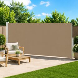 Retractable Side Awning 200 x 500 cm Outdoor Patio Garden Shade Privacy Screen