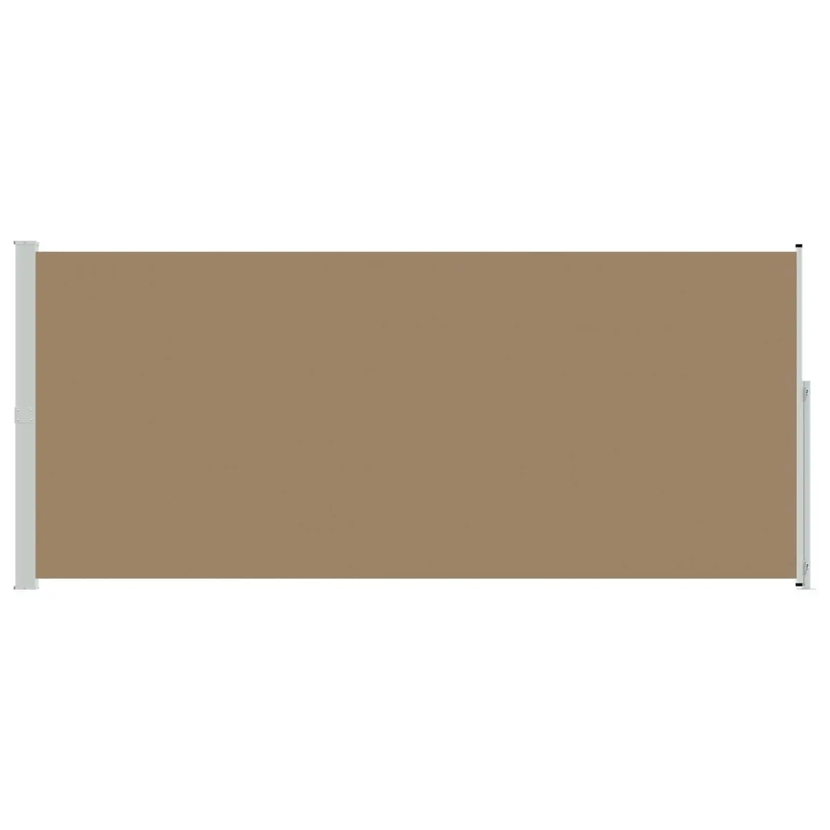 Retractable Side Awning Flexible Shading 200 x 600 cm Polyester Taupe
